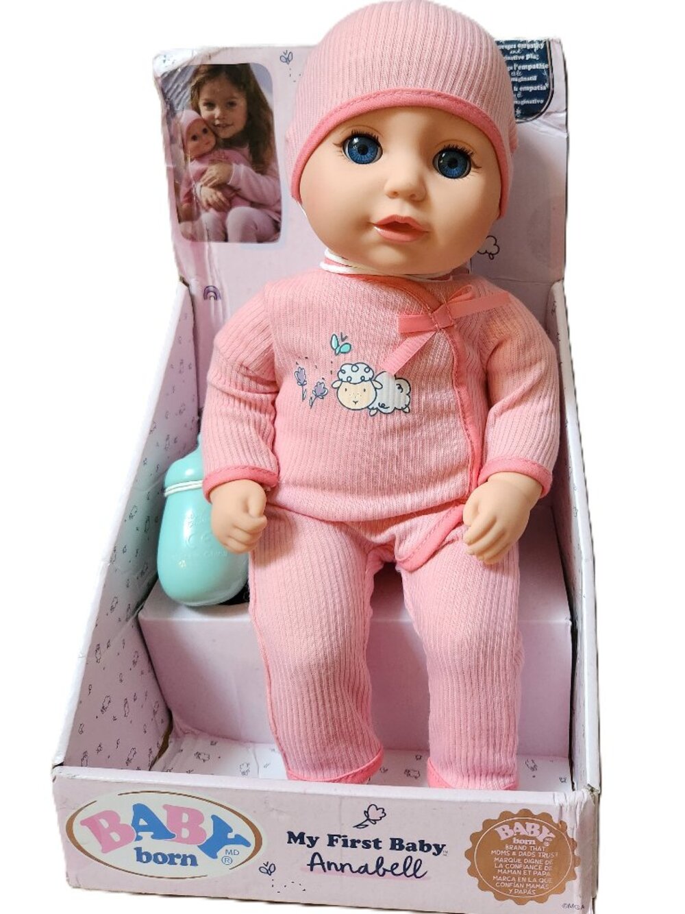 BABY BORN MY FIRST BABY ANNABELL BLUE EYES 14" - NEW